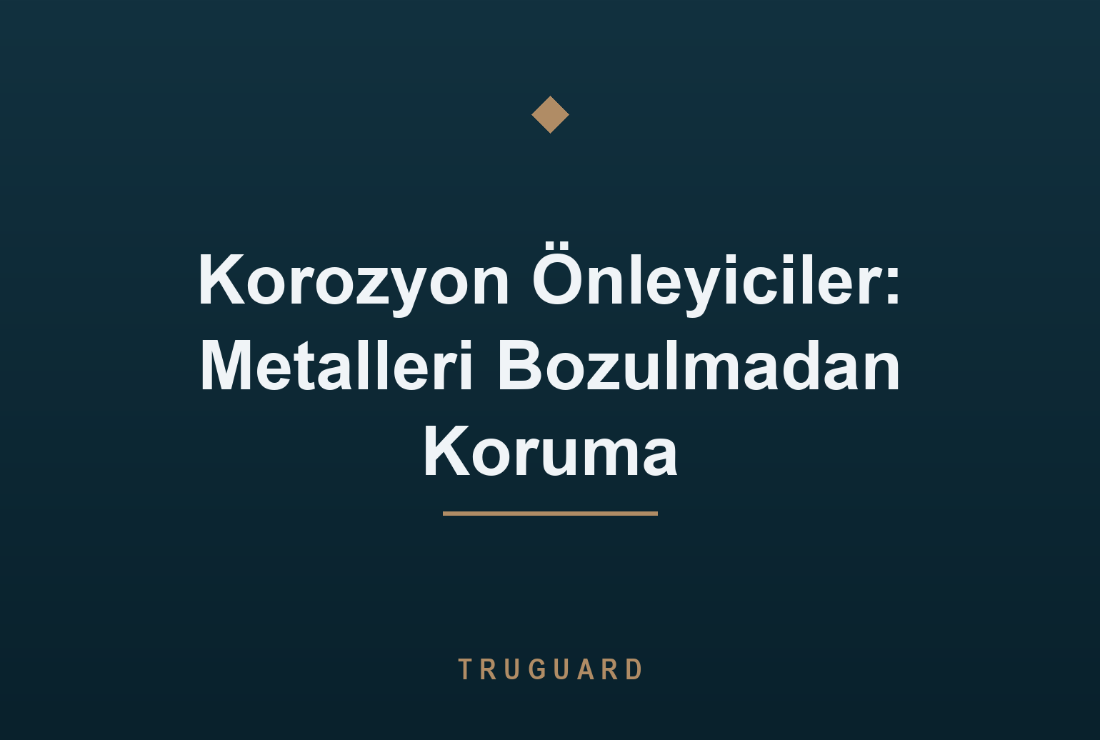Korozyon Önleyiciler: Metalleri Bozulmadan Koruma