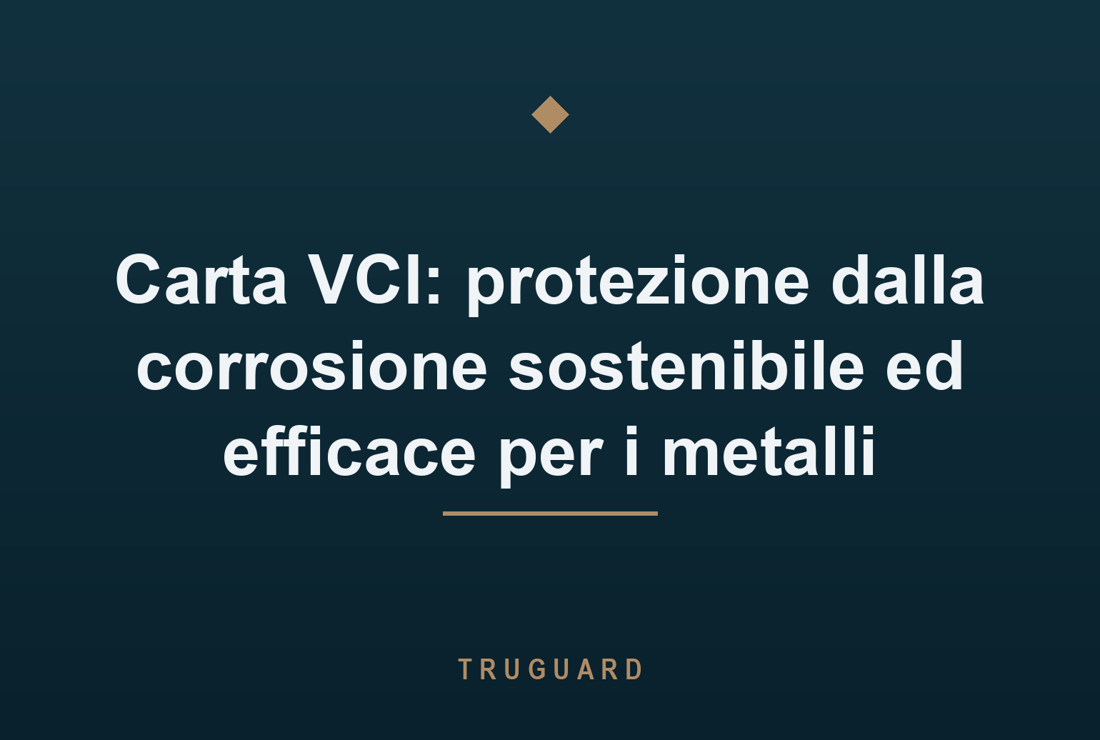 Carta VCI: protezione dalla corrosione sostenibile ed efficace per i metalli