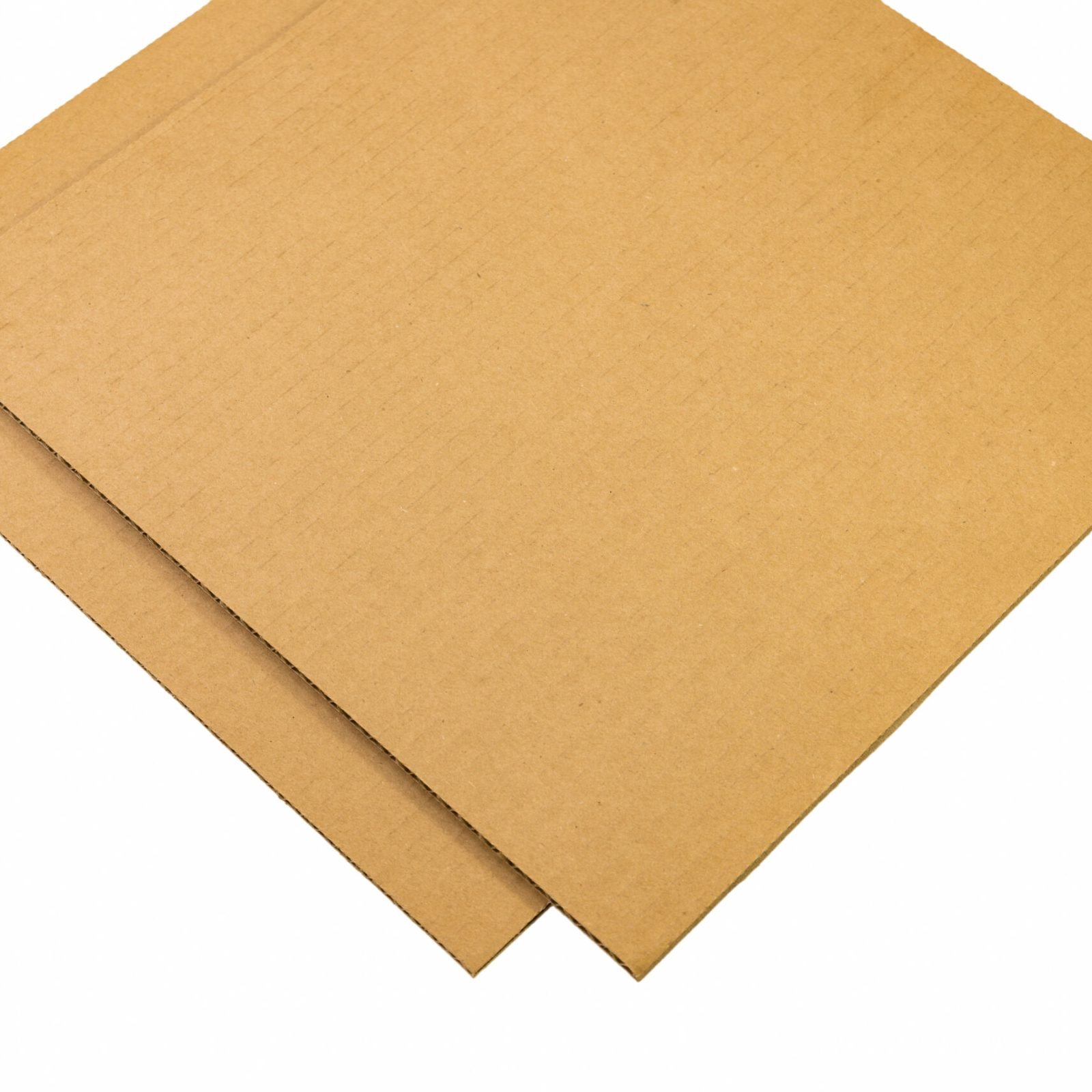 corrugated paperboard texture isolated on white background