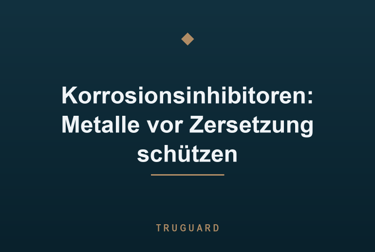 Korrosionsinhibitoren: Metalle vor Zersetzung schützen